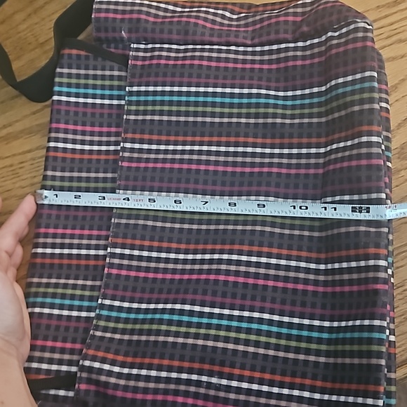 Roxy Multicolored Striped Checked Messenger Bag - Picture 9 of 12